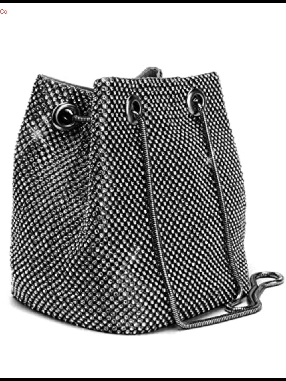 Rhinestone Bucket Evening Bag Full Sparkle Party Wedding Clutch